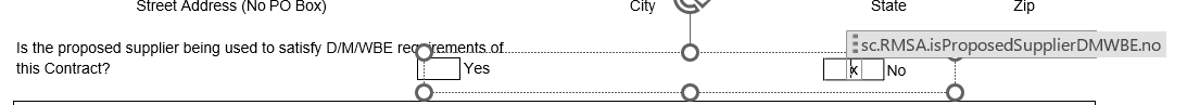 RMSA Example Single Choice