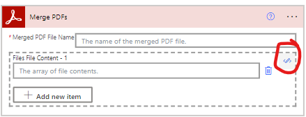 Change input type of Merge PDFs