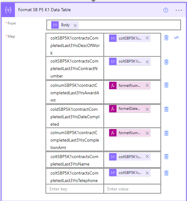 Map Text, Dates, and Number Key Values